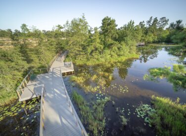 Atascocita Park bridge by water